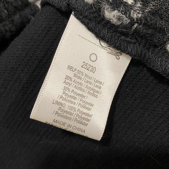 Black wool Blend Anthropologie Open Duster Vest Cardigan Guess Editor Small - Picture 4 of 8